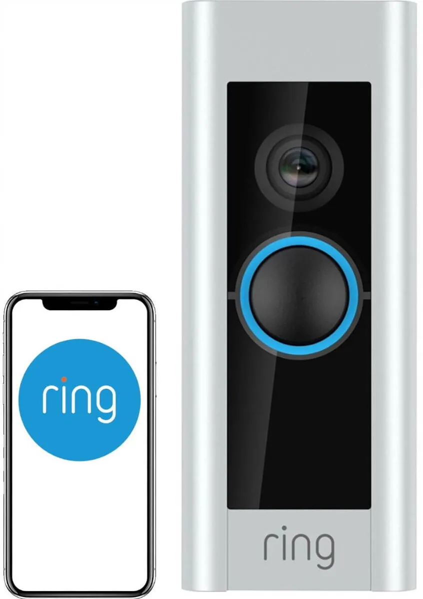 Ring Wideodomofon Video Doorbell Pro, Ring, wireless, Full HD, argintiu, montaj natynkowy