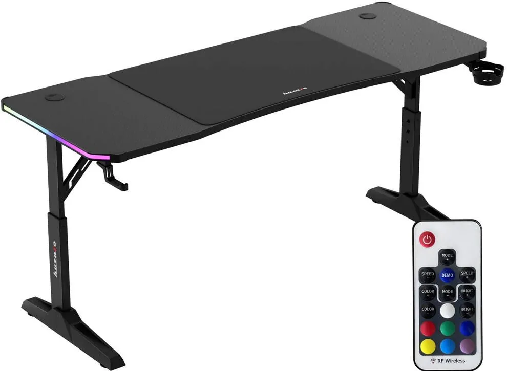 Birou Gaming huzaro Huzaro Hero 4.6 RGB Black Gaming Desk