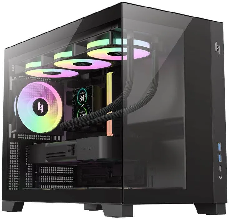 Carcasa PC Gamemax NEX C33 BK | MATX/BTF