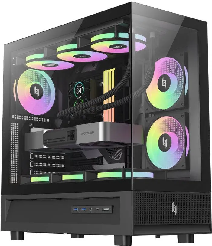 Carcasa PC Gamemax NEX C51 BK | ATX/BTF