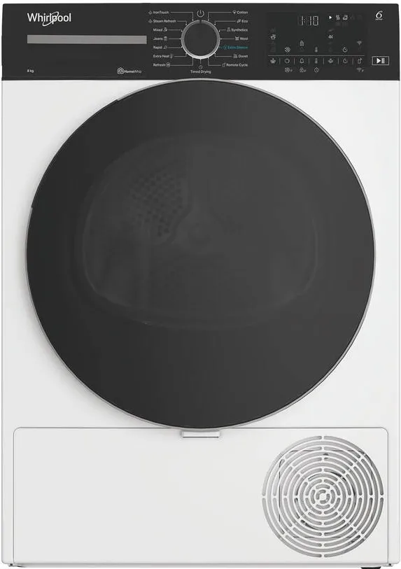 WHIRLPOOL Uscator de rufe WP B8X WBS EE, 8 kg, 67,4 cm, Alb