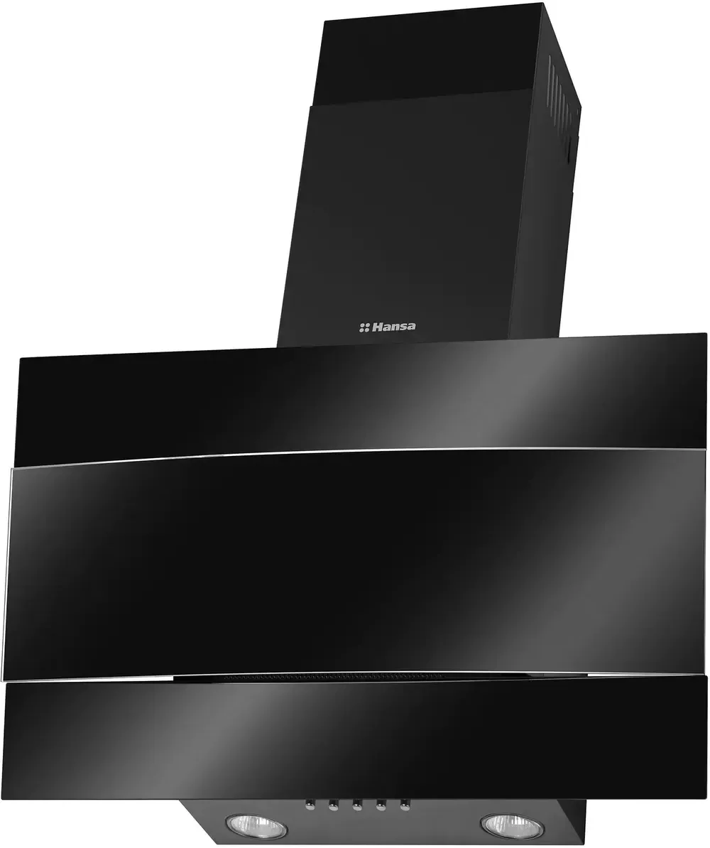 HANSA Hota decorativa OKC624SH, Putere de absorbtie 244 m3/h, 1 motor, 60 cm, Negru