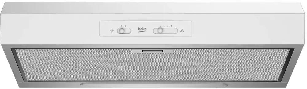 BEKO Hota traditionala HSN61210W, 3 trepte de putere, 1 motor, Putere de absorbtie 272 m3/h, Alb
