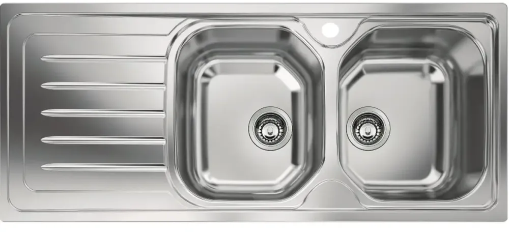 Franke Chiuveta OLL 621, 2 cuve, picurator stanga, 1160x500mm, inox dekor