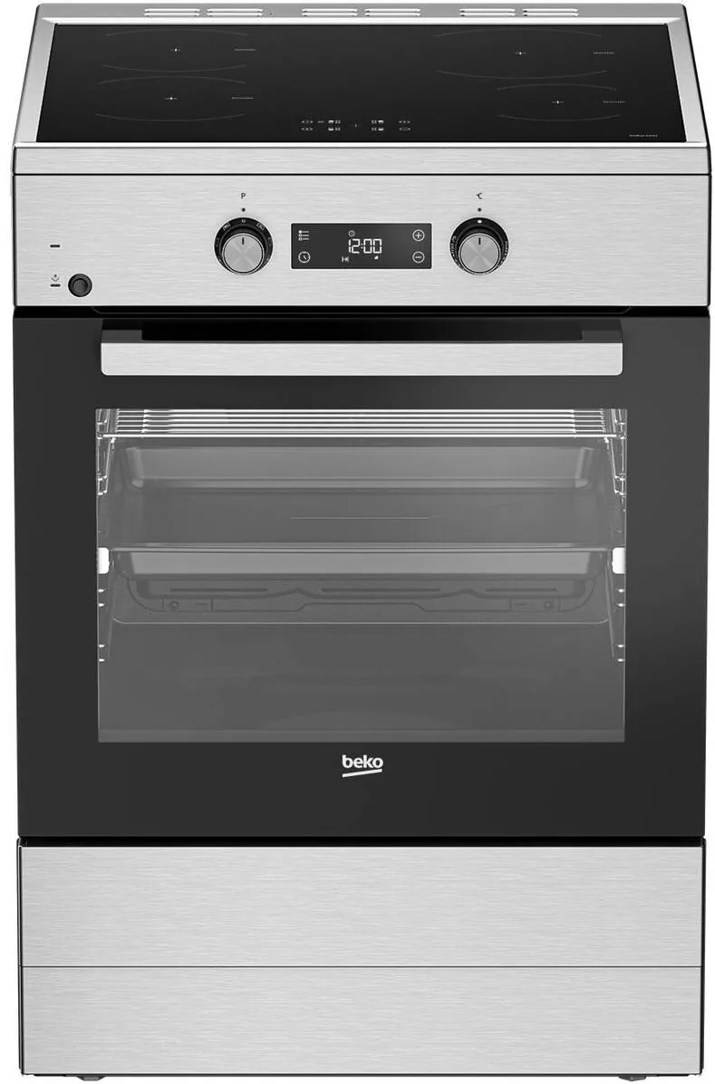 Aragaz FSM69301SXT, Electric, 4 zone de gatit, Booster, SteamShine Cleaning, Gatire asistata de abur, Rafturi telescopice, Timer, Clasa A, 60 cm, Inox