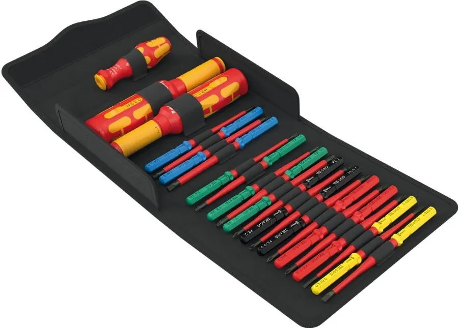 WERA Trusa surubelnite dinamometrice Wera Kraftform Kompakt VDE Safe-Torque Speed Set 1 23 piese cu husa textila