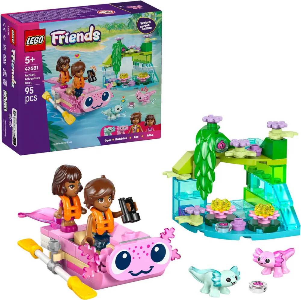 LEGO Friends 42681 Barca-axolotl pentru aventuri