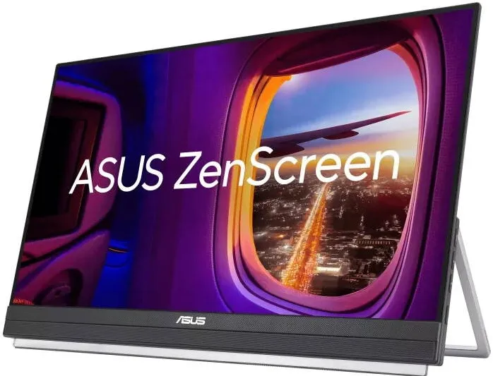 Monitor Asus ASUS ZenScreen MB229CF portable monitor – 22-inch (21.5 viewable) FHD (1920 x 1080), IPS technology, 100Hz, USB-C® PD 60W, speakers, carrying handle/kickstand design, C-clamp, partition hook, sub-woofer, 2.1 channel audio, green