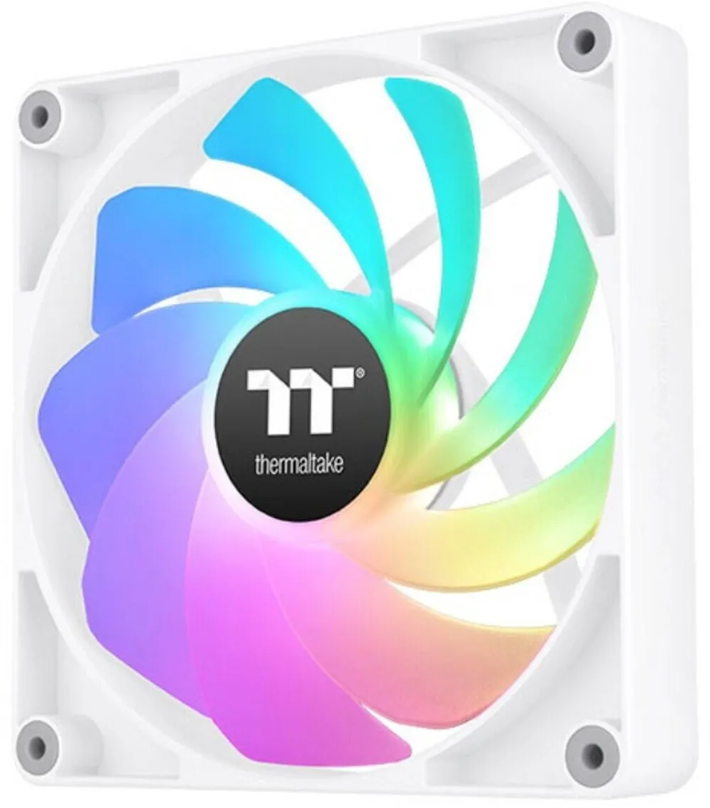 Thermaltake Ventilator PC set 2 unitati, THERMALTAKE CT120 Reverse ARGB, alb, 12x12x2,5cm, multicolor