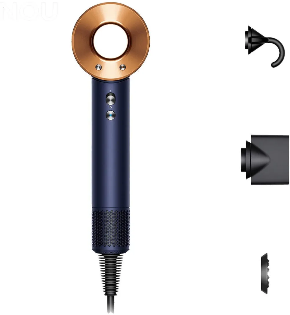 Dyson Uscator de par Dyson HD07 Supersonic, 4 setari de temperatura, Albastru de Prusia/Cupru