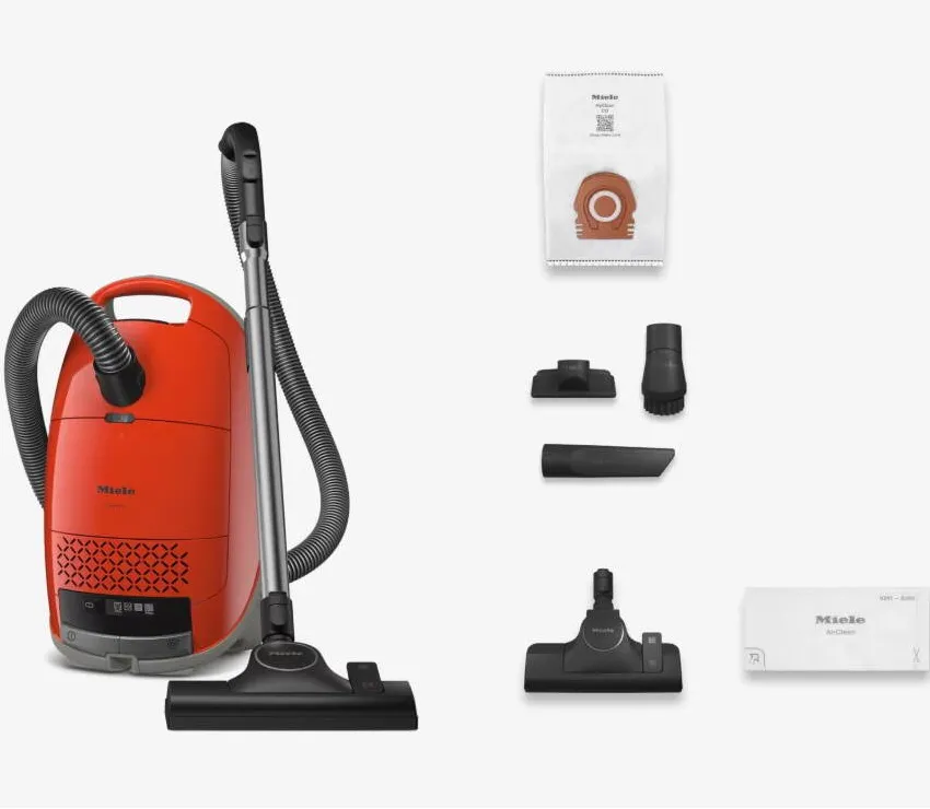 Aspirator MIELE cu sac Guard M1 12562160, 890 W, 4,5 l, 77 dB, rosu