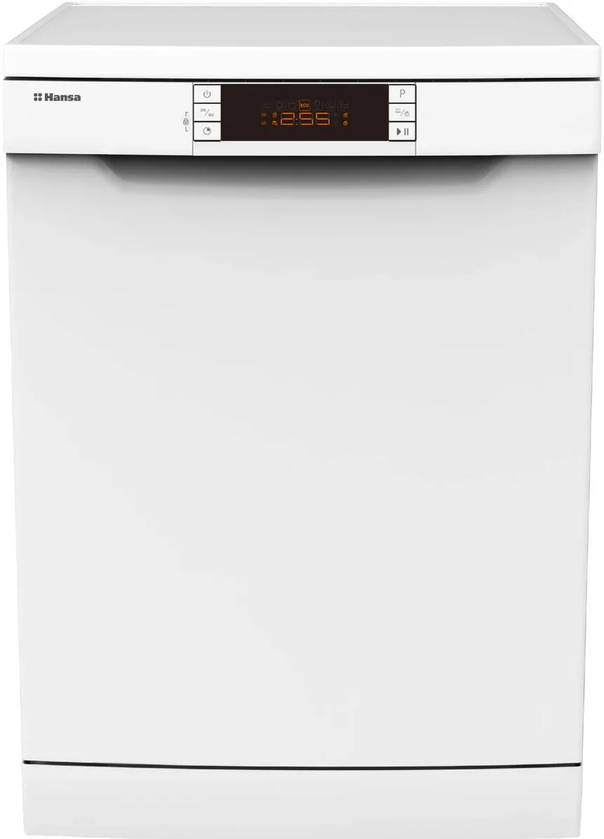 HANSA Masina de spalat vase Hansa ZWM 627 WEB, 14 seturi, 7 programe, Clasa E, ZoneWash, Start intarziat, Display LED, 60 cm, Alb
