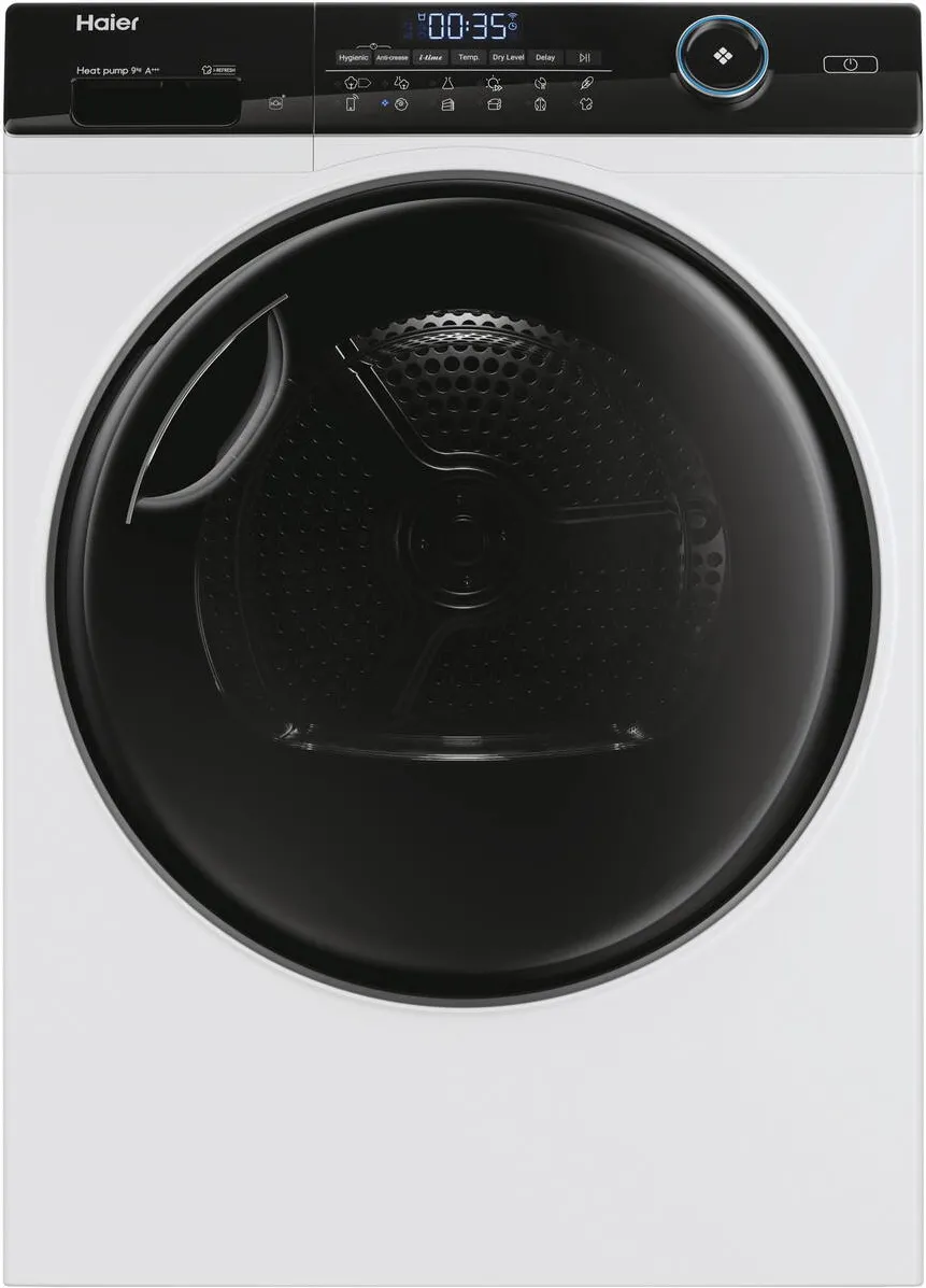 Uscator de rufe HD90-A3959-S, pompa de caldura, 9 kg, 11 programe, clasa C, Motor Inverter, iRefresh,Wifi, Alb
