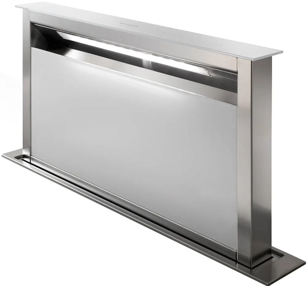 Faber Hota incorporabila FABULA EVO+WH A90, Putere de absorbtie 700 mc/h, Display tactil, Iluminare LED, 90 cm, Sticla alba
