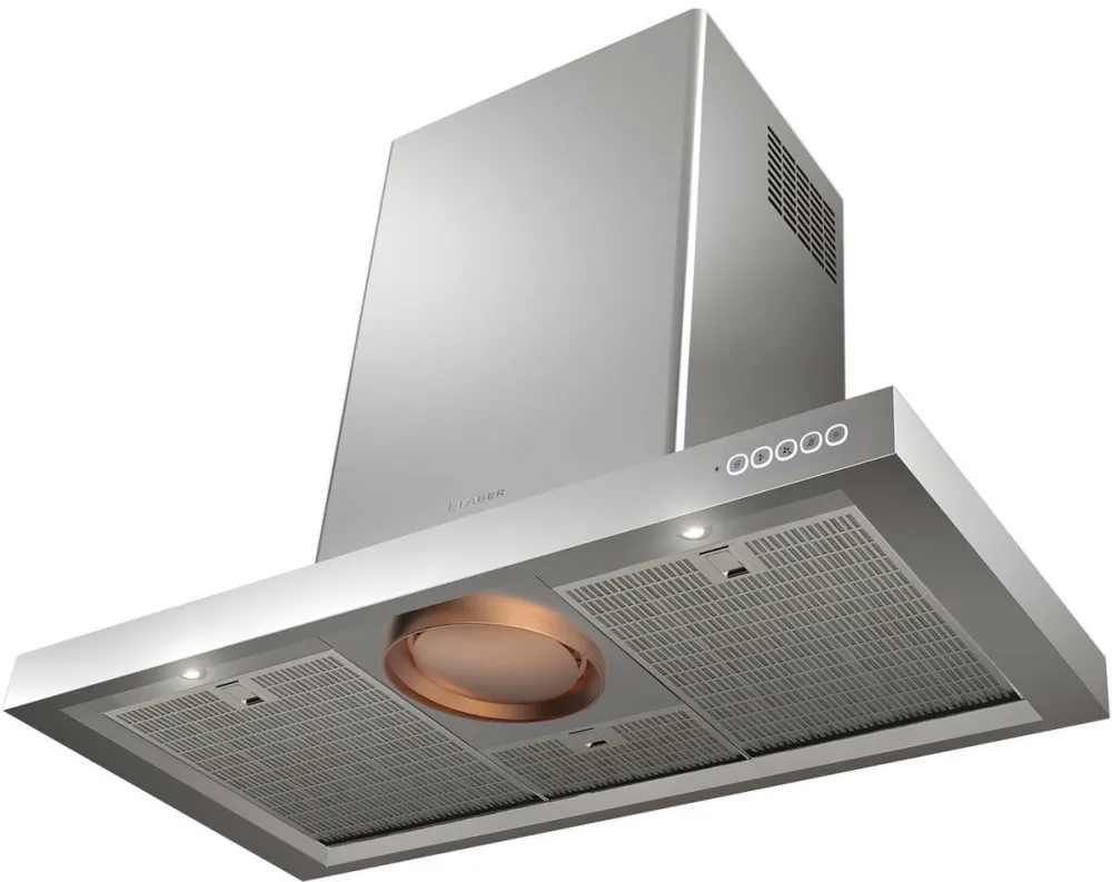 Faber Hota incorporabila decorativa LUFT X A90, Putere de absorbtie 720 mc/h, 1 motor, Touch control, Iluminare LED, Steam OFF, 90 cm, Inox