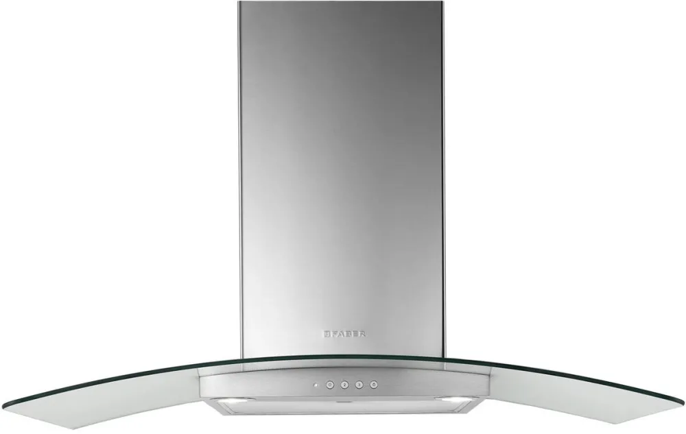 Faber Hota incorporabila decorativa RAY SRM LED X/V A60, Putere de absorbtie 420 mc/h, 1 motor, Iluminare LED, 60 cm, Inox/Sticla