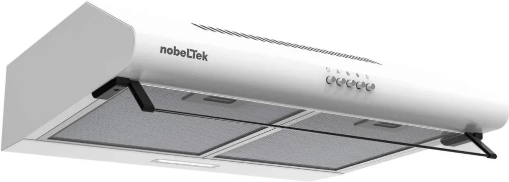 NobeLTek Hota traditionala NHO-CL60F49W, Putere de absorbtie 400 mc/h, Iluminare LED, 60 cm, Alb