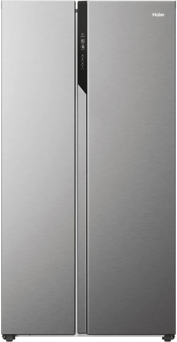 Haier Side by side HSR5918DNMP, 528 l, Total No Frost, Multi air flow, Clasa D, SuperCooling, SuperFreezing, Holidays, H 177 cm, inox