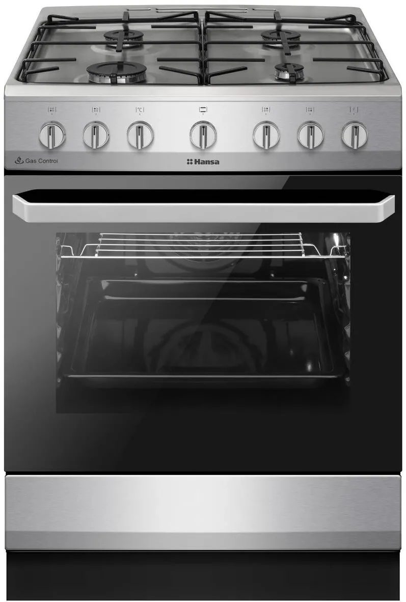 Aragaz mixt FCMX6810092, cuptor electric, 60 cm, 4 arzatoare, programator, 8 functii, grill, ventilator, aprindere electrica, siguranta, sertar depozitare, fara capac, 62 L, clasa A