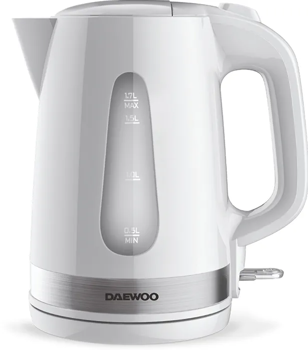 DAEWOO Fierbator electric DKE220W, 2200 W, 1.7 l capacitate, Alb
