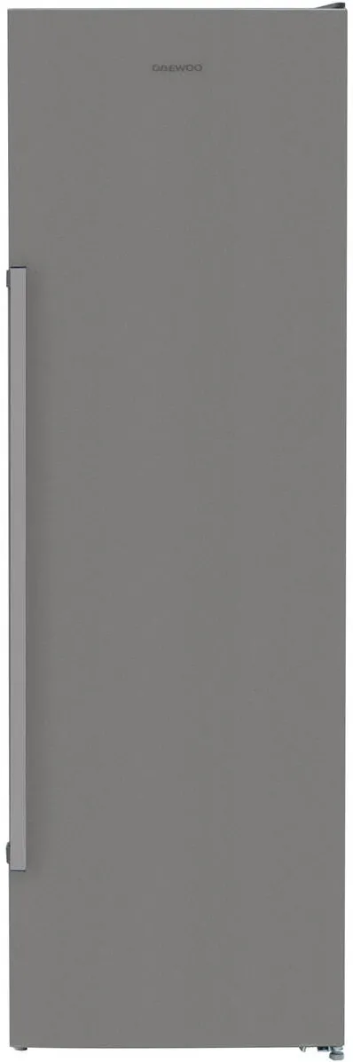 DAEWOO Frigider cu o usa, de tip static, capacitate neta 396 L, clasa energetica E, 6 rafturi de depozitare + 1 sertar, culoare Silver