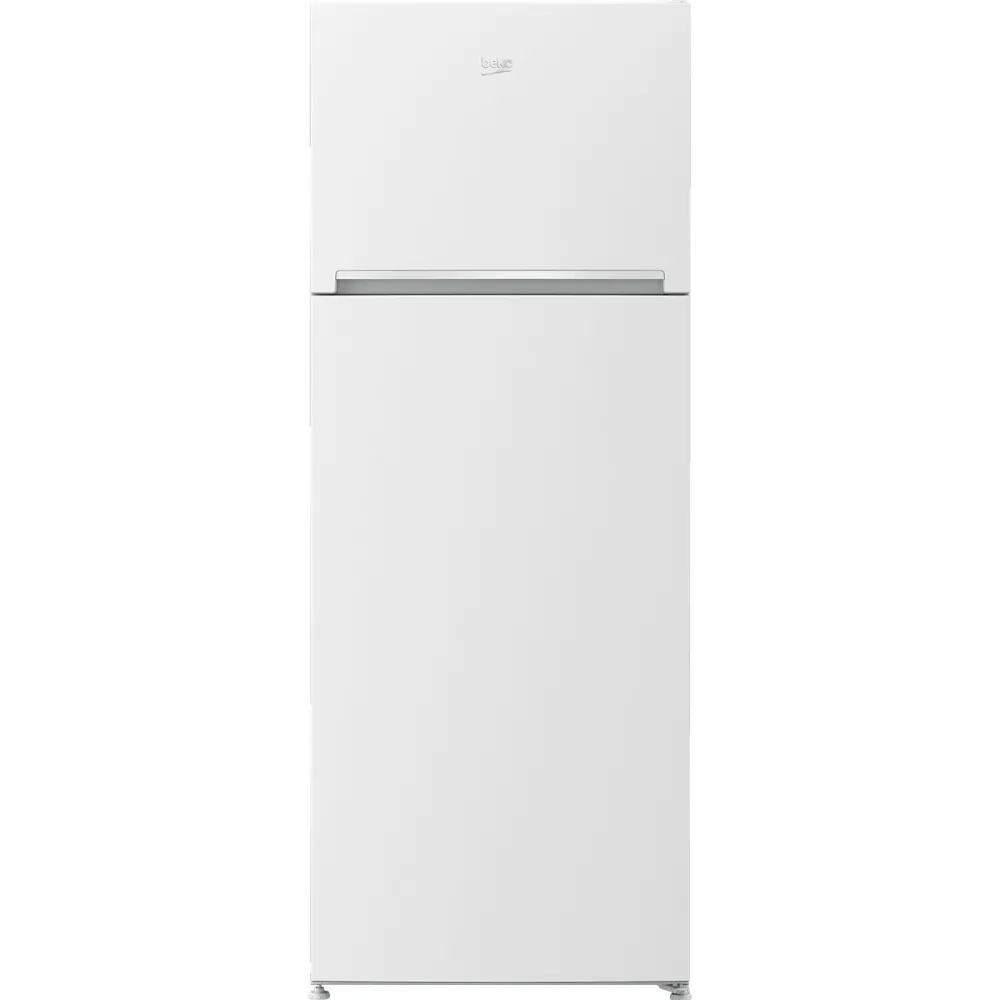 BEKO Frigider cu doua usi RDSE465K40WN, 437 l, Clasa E, Cooling Fan, Safety Glass, H 185 cm, Alb