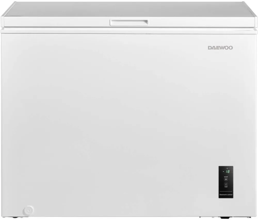 DAEWOO Lada frigorifica FF-324MEW, 246 l, Control digital, Clasa E, Conversie frigider-Congelator, Alb