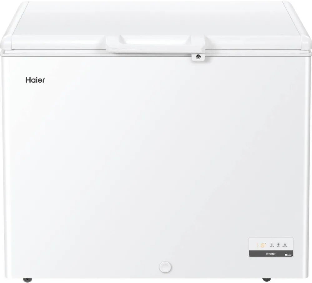 Haier Lada frigorifica HCE301E, 300 l, Clasa E, Control electronic, Lumina LED, Alb