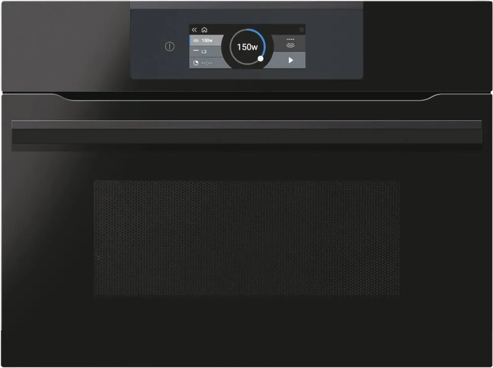 Haier Cuptor compact incorporabil HWO45NB6T0B1, Electric, 34 l, Functie microunde, Grill, Interfata I-Touch, Negru