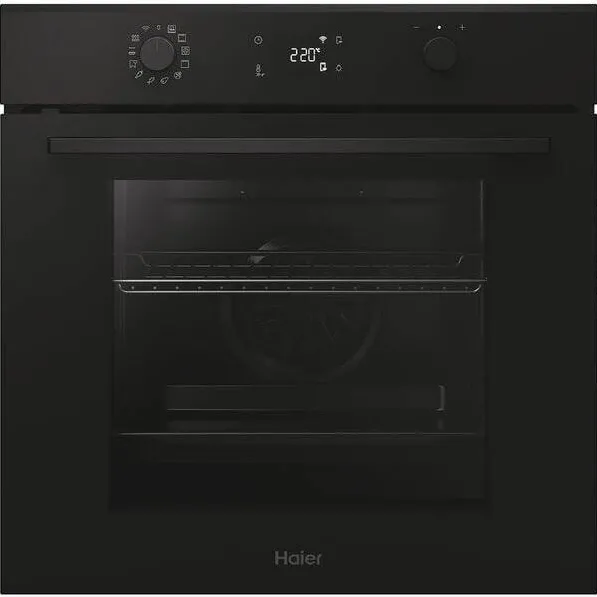 Haier Cuptor incorporabil H6 ID23B3HTB, Electric, Autocuratare hidrolitica, 78 l, Clasa A++, Wi-Fi, negru