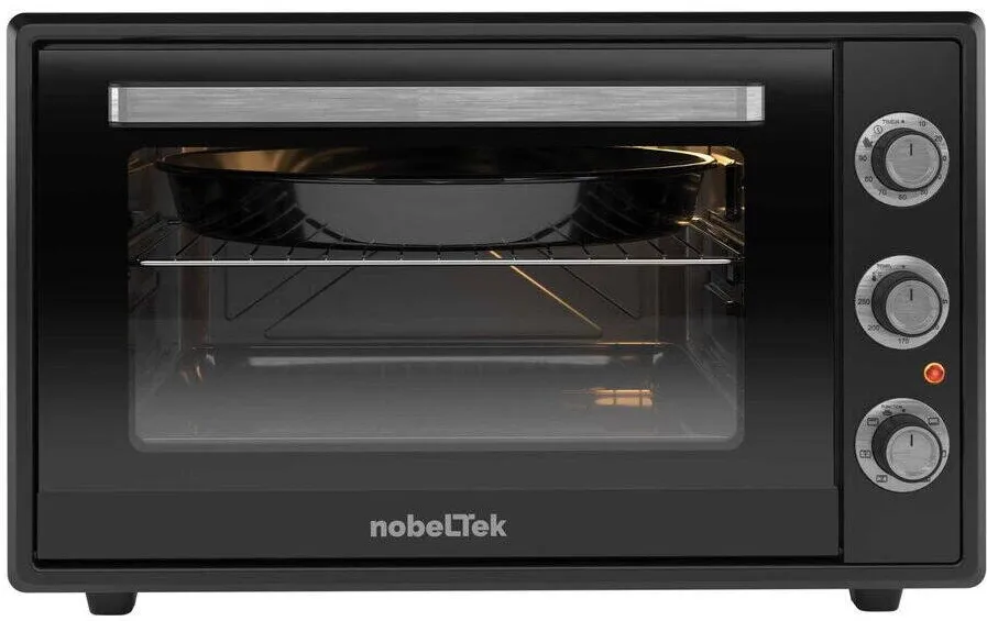 NobeLTek Cuptor electric NLT FSOHP60BK, 60L, 2000W, plite electrice 1500w + 1000w, negru