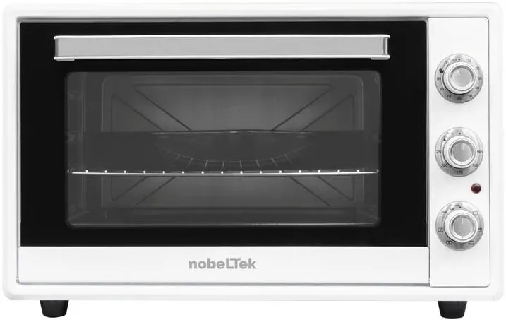 NobeLTek Cuptor electric NLT FSO60W, 60L, 2000W, grill, timer, termostat, sticla dubla, ventilator, iluminare, alb