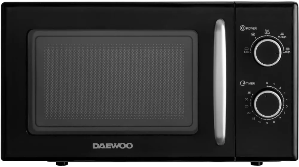 Cuptor cu Microunde DAEWOO KOR-6S20K, 20 l, 700 W, Mecanic, Negru