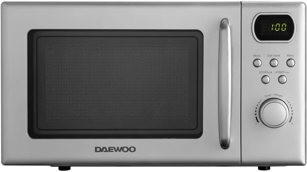 Cuptor cu Microunde DAEWOO KOR-6S2BS-2 control digital, 20 litri, 700 W, Argintiu