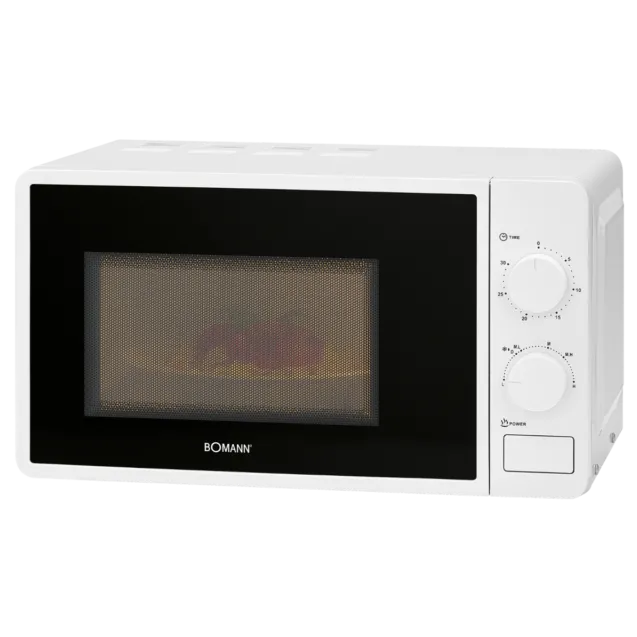 Cuptor cu Microunde Bomann 20L, Timer, 700W, Alb, 660141