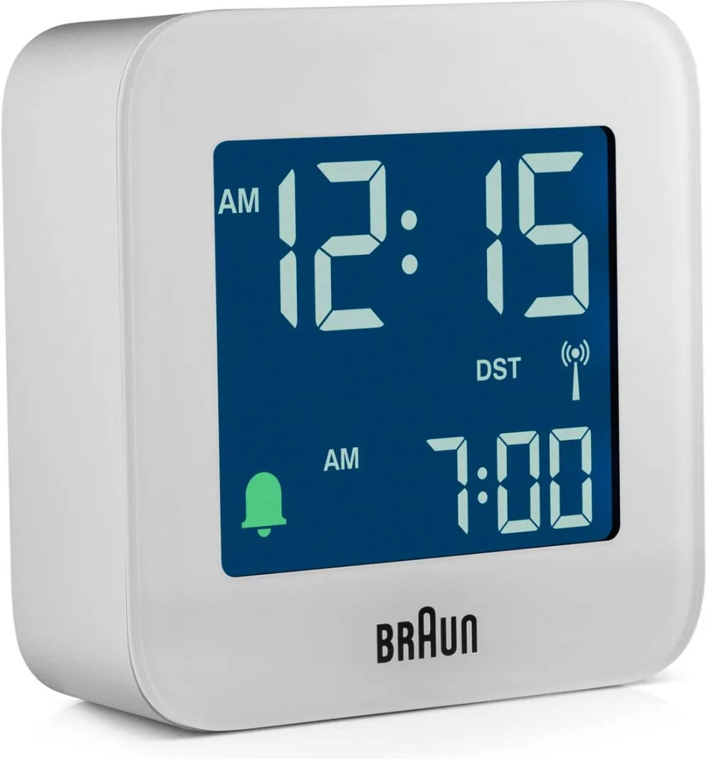 BRAUN Ceas de Birou BC 08 W-DCF white Radio Controlled Alarm Clock