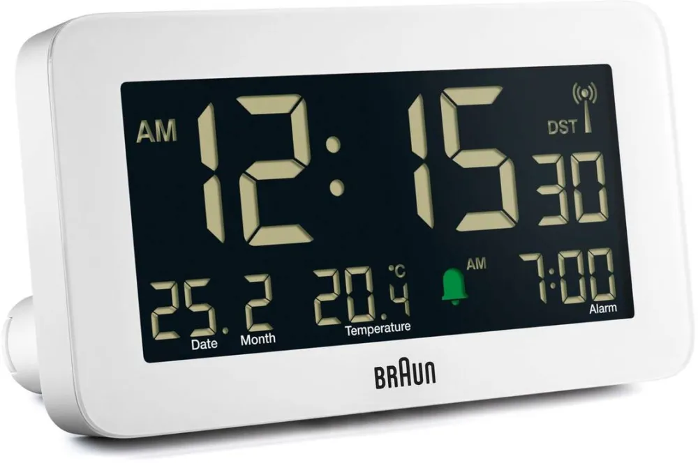 BRAUN Ceas de Birou BC10 DCF-W Radio alarm white