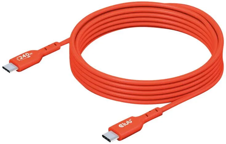Cablu Date CLUB 3D USB 2 Typ C PD 240W / 480Mb 2m St/St