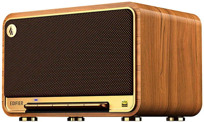Edifier D32-BR, desktop bluetooth, RMS: 60W (2 x 15W, 1 x 30W), Bluetooth 5.3, AUX, Wi-Fi, USB-C, brown