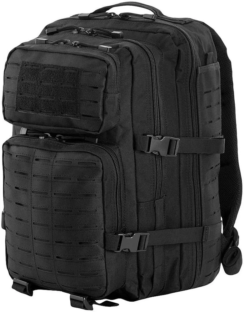 M-TAC  Large Assault Pack Laser Cut Backpack - Black