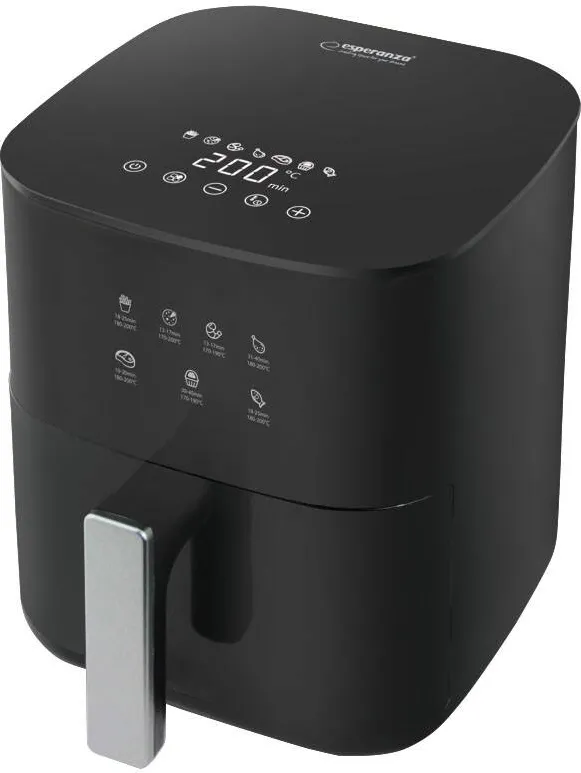 Friteuza cu aer cald Esperanza EKA002, 3.5L, 1350W, Black