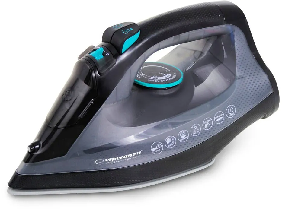 Esperanza EHI010 Steam iron Ceramic soleplate Gri, Negru 2600 W