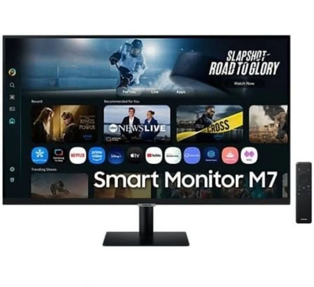 Monitor Samsung SAMSUNG Smart AI Monitor S32FM700UU, LED monitor - 32 - black, UltraHD/4K, VA, HDR, remote control, speakers