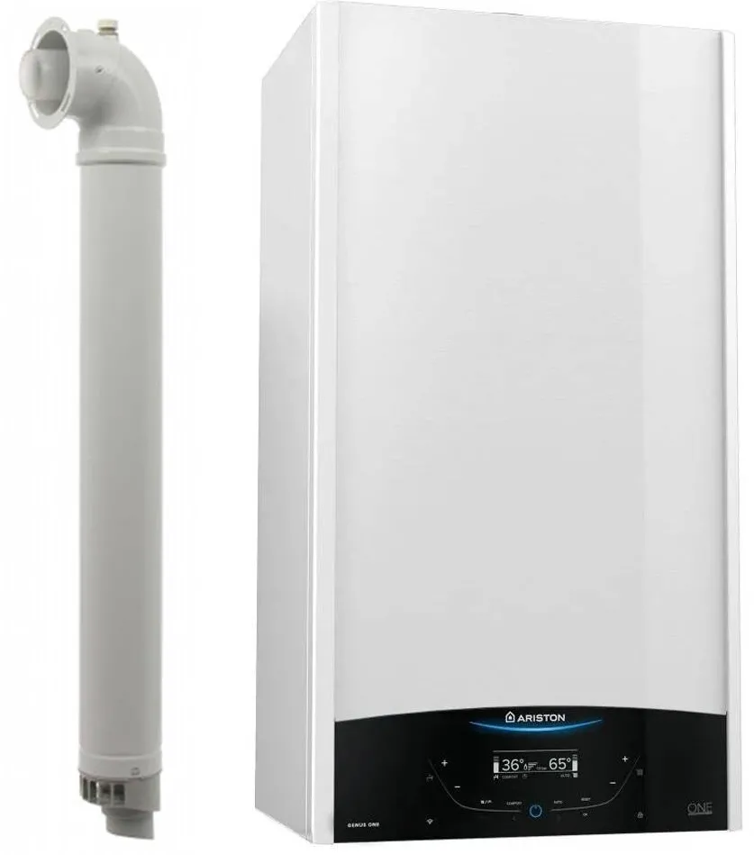 ARISTON Centrala termica pe gaz/GPL in condensare Ariston Genus One 35 kW, incalzire si ACM, Kit evacuare inclus
