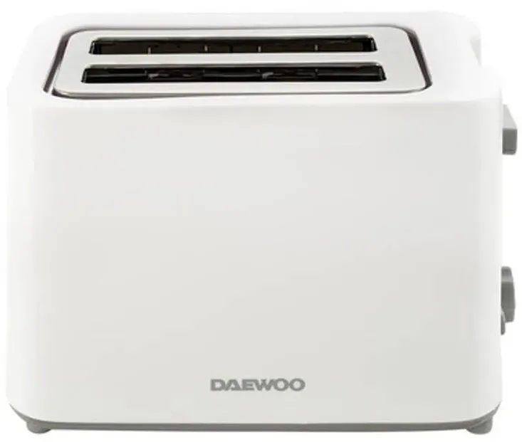 DAEWOO Prajitor de Paine DBT40W, 6 trepte de rumenire, alb, 2 felii, 750W