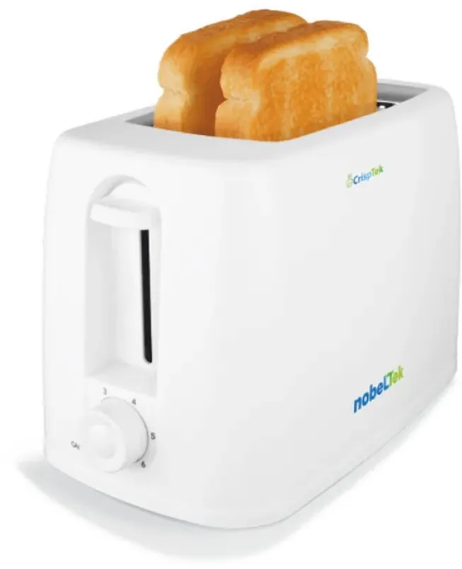 NobeLTek Prajitor de paine, 2 felii, 6 niveluri rumenire, 650W, alb