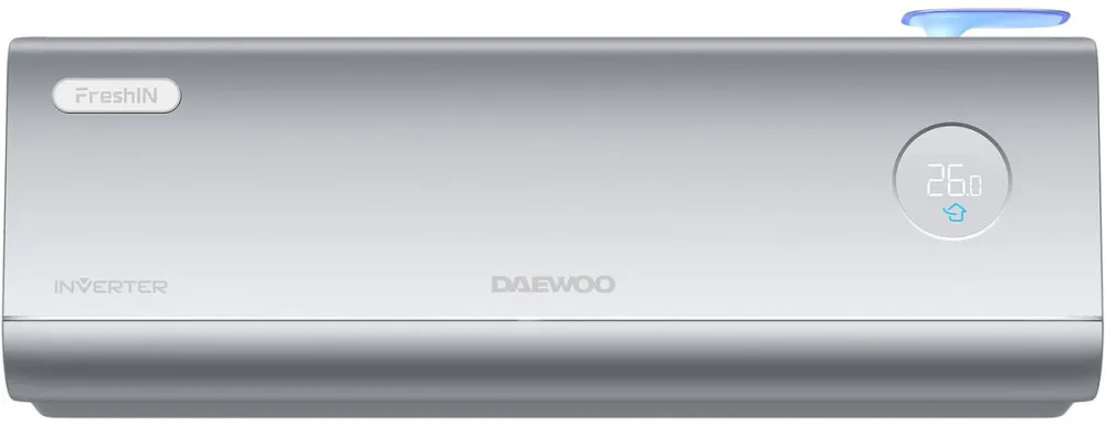 DAEWOO Aparat de aer conditionat 12000 BTU WI-FI Fresh, kit de instalare inclus (3m), argintiu