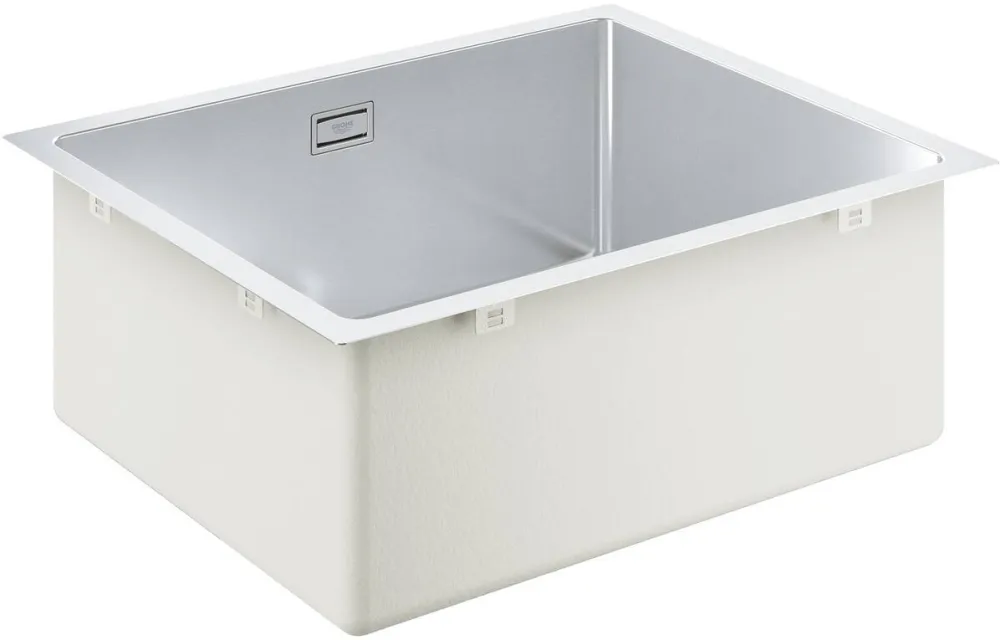 Grohe Chiuveta bucatarie Grohe K700U 31574SD1, 54 x 44 cm, 1 cuva, montare pe/sub blat, evacuare automata, kit montaj si evacuare, Otel inoxidabil