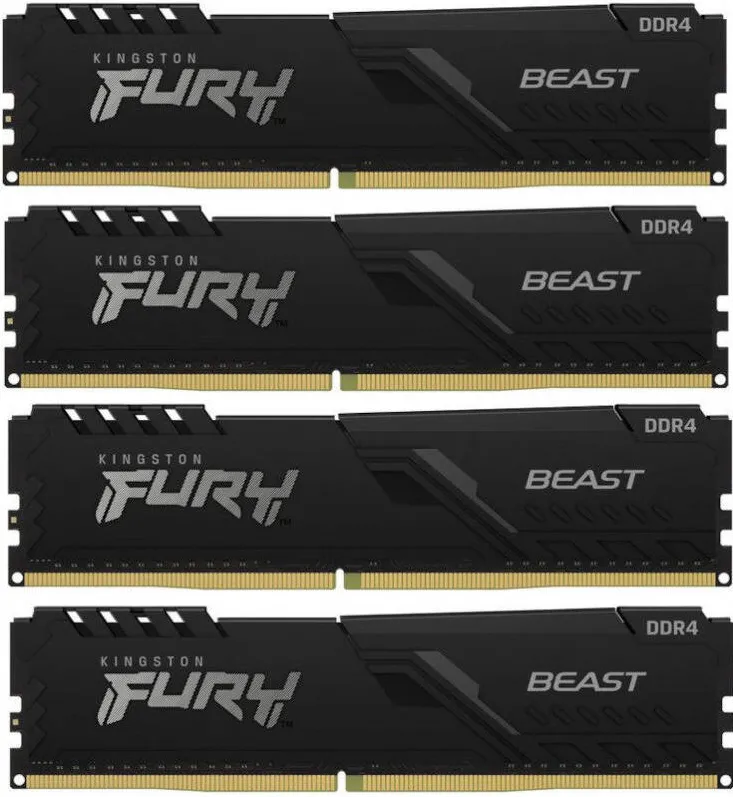 Memorie RAM Kingston FURY Beast 128GB DDR4 3600MHz CL18 Qual Channel Kit