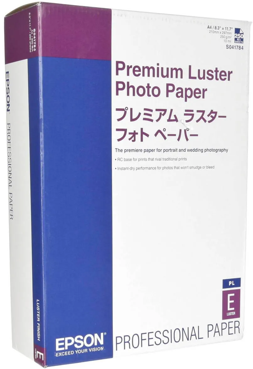 Hartie Foto Epson Premium Luster Photo Paper A4 250 Sheet, 260g S041784